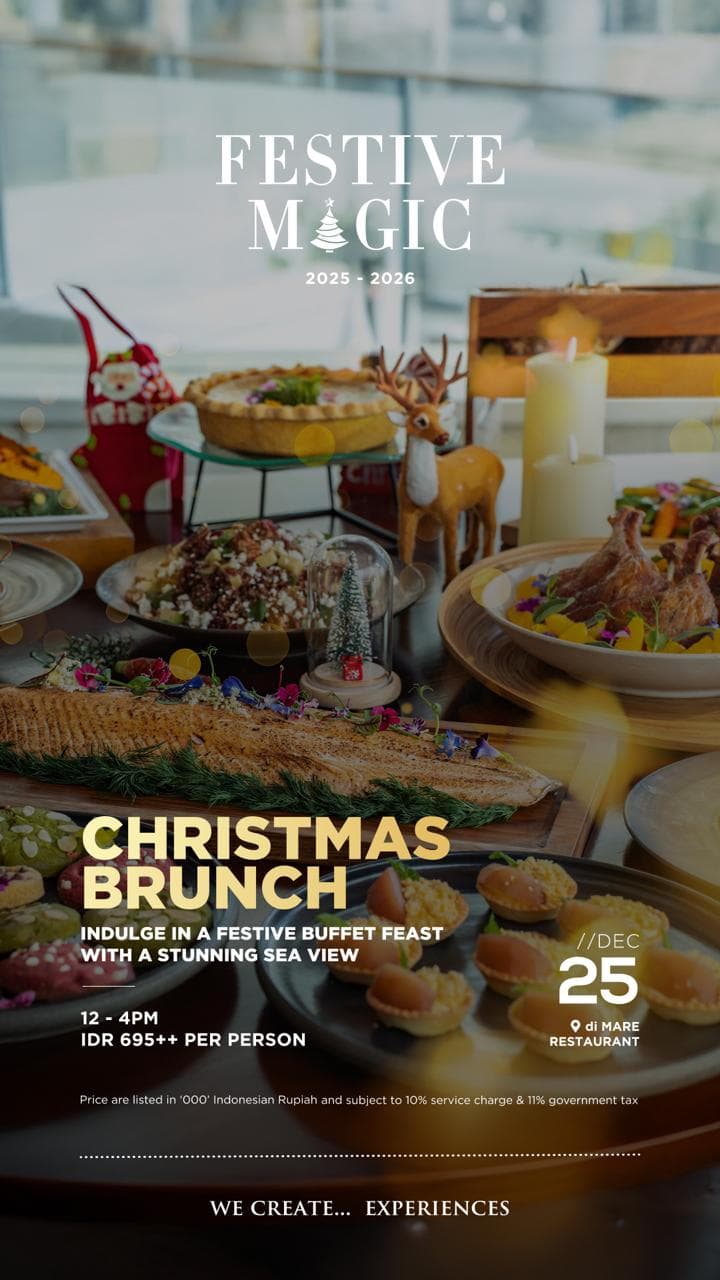Christmas offers in Bali, di mare restaurant karma kandara